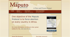 Desktop Screenshot of maputoprotocol.com